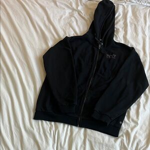 Roxy Black Full-Zip Hooded Sweatshirt